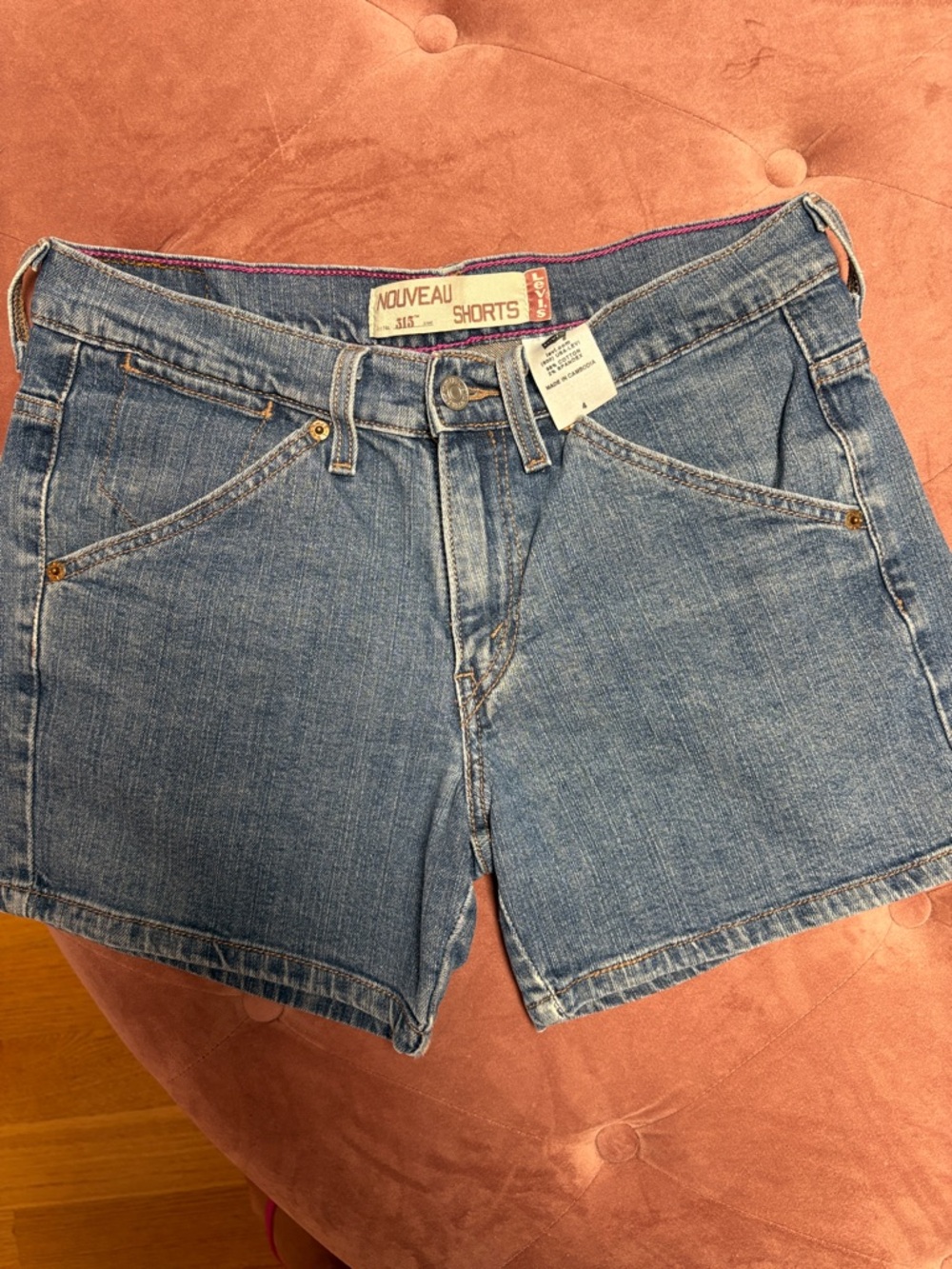 Levi's Light Blue Denim Jean Shorts